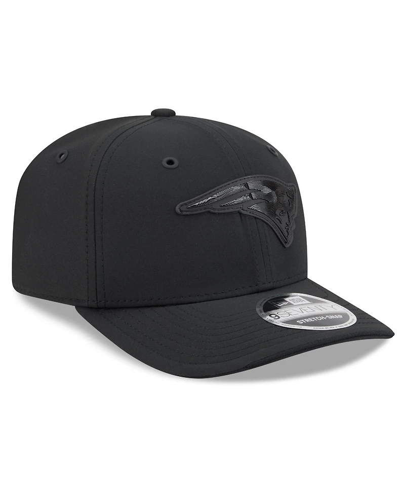 New Era Men's Black New England Patriots 2026 Sideline 9SEVENTY Adjustable Hat