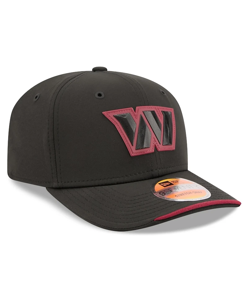 New Era Men's Black Washington Commanders 2026 Sideline 9SEVENTY Adjustable Hat