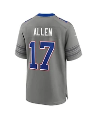 Nike Men's Josh Allen Gray Buffalo Bills Nickel City Game Jersey