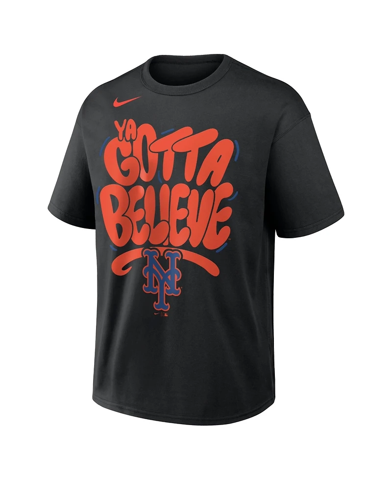 Nike Men's Black New York Mets Graffiti Local Max90 T-Shirt