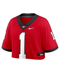 Nike Women's Red Georgia Bulldogs Game Crop Top Jersey
