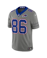 Nike Men's Dalton Kincaid Gray Buffalo Bills Nickel City Vapor F.u.s.e. Stitched Limited Jersey