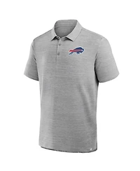Fanatics Men's Heather Gray Buffalo Bills Clutch Polo Shirt