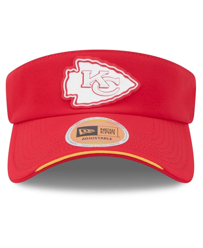 New Era Men's Red Kansas City Chiefs 2026 Sideline Adjustable Visor Hat