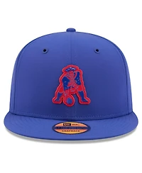 New Era Men's Royal New England Patriots 2026 Sideline Throwback 9FIFTY Snapback Hat