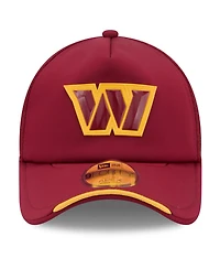 New Era Men's Burgundy Washington Commanders 2026 Sideline Apex 9FORTY Adjustable Trucker Hat
