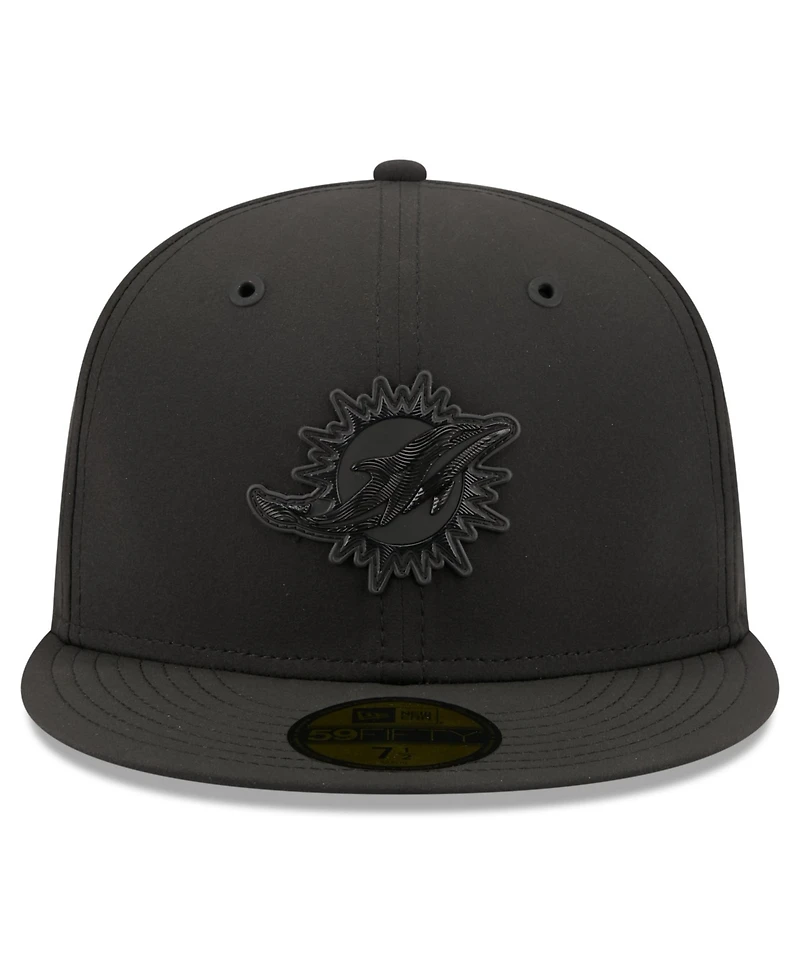 New Era Men's Black Miami Dolphins 2026 Sideline 59FIFTY Fitted Hat