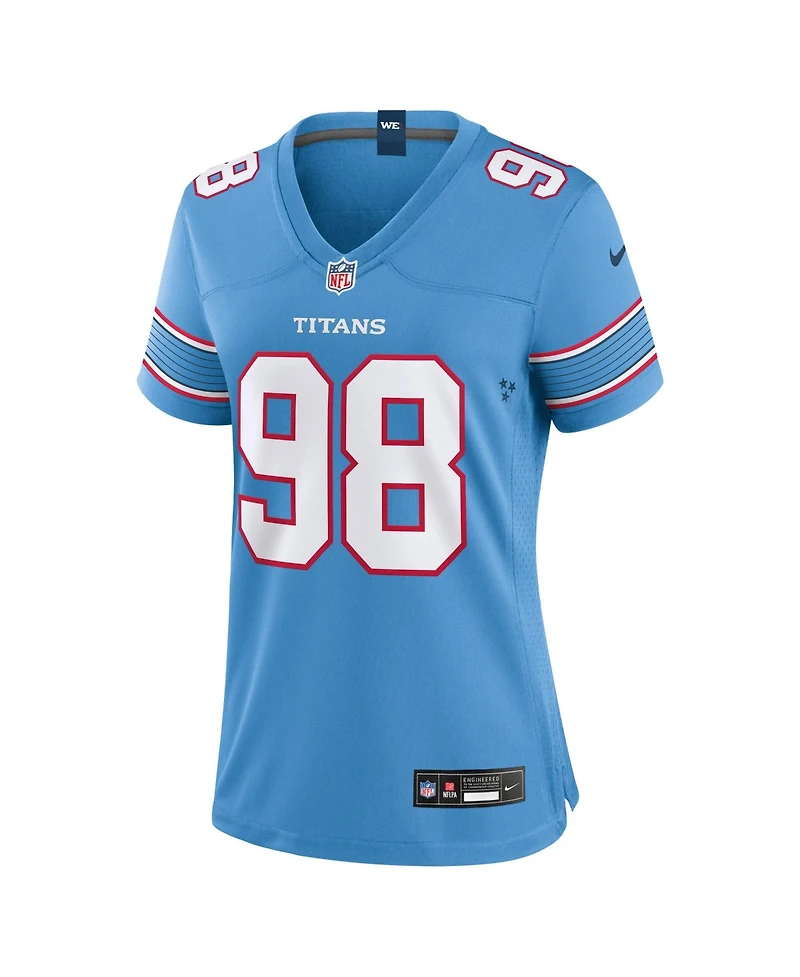 Nike Women's Jeffery Simmons Light Blue Tennessee Titans Game Jersey