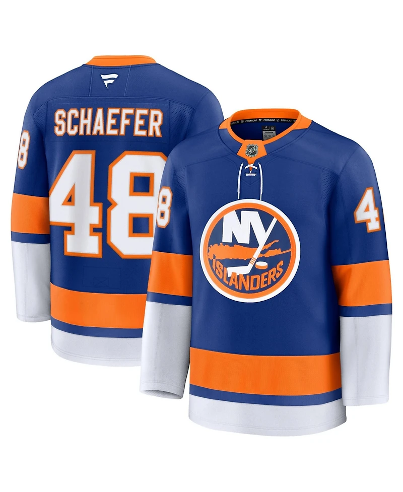 Fanatics Men's Matthew Schaefer Royal New York Islanders Home Premium Jersey