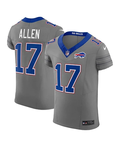 Nike Men's Josh Allen Gray Buffalo Bills Nickel City Vapor F.u.s.e. Elite Jersey