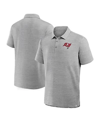 Fanatics Men's Heather Gray Tampa Bay Buccaneers Clutch Polo Shirt