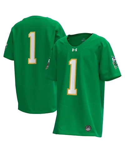 Under Armour Big Boys and Girls 1 Kelly Green Notre Dame Fighting Irish Alternate Wear Replica Football Jersey