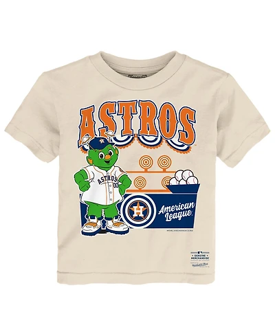 Mitchell & Ness Toddler Cream Houston Astros Step Back Up T-Shirt