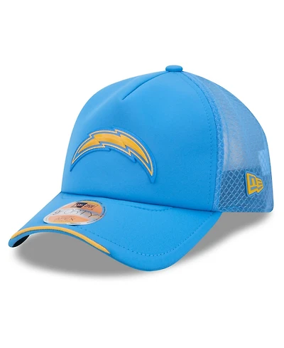 New Era Men's Powder Blue Los Angeles Chargers 2026 Sideline Apex 9FORTY Adjustable Trucker Hat