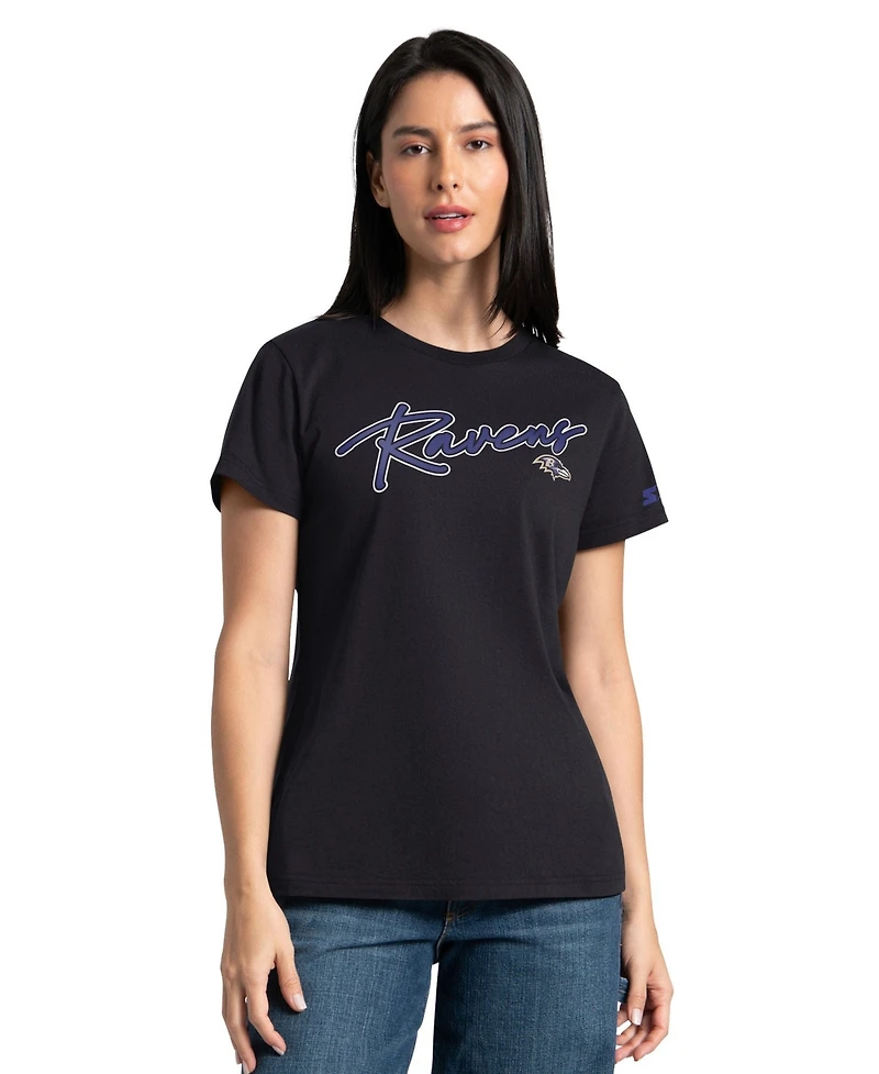 Starter Women's 2-piece Purple/Black Baltimore Ravens T-Shirt