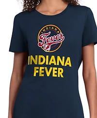 Starter Women's Navy Indiana Fever Wnba 30th Anniversary Scoop Neck T-Shirt