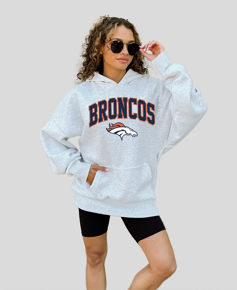 Gameday Couture Women's Ash Denver Broncos Fan Edition Premium Weight Hoodie