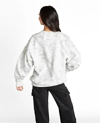 Gameday Couture Women's Arctic Camo Pittsburgh Steelers Whiteout Oversized Premium Fleece Sweatshirt