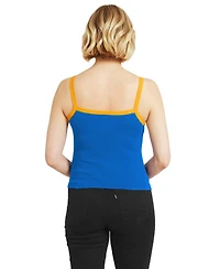 Wear by Erin Andrews Women's Powder Blue Los Angeles Chargers Colorblock Racerback Tank Top