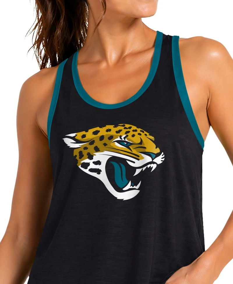 G-iii 4Her by Carl Banks Women's Black Jacksonville Jaguars Tater Ii Racerback Tank Top