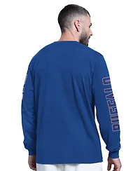 Starter Men's Royal Buffalo Bills Clutch Hit Ii Long-Sleeve T-Shirt
