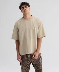 Fanatics Men's Sepia Tint Los Angeles Dodgers Iconic Heavyweight T-Shirt