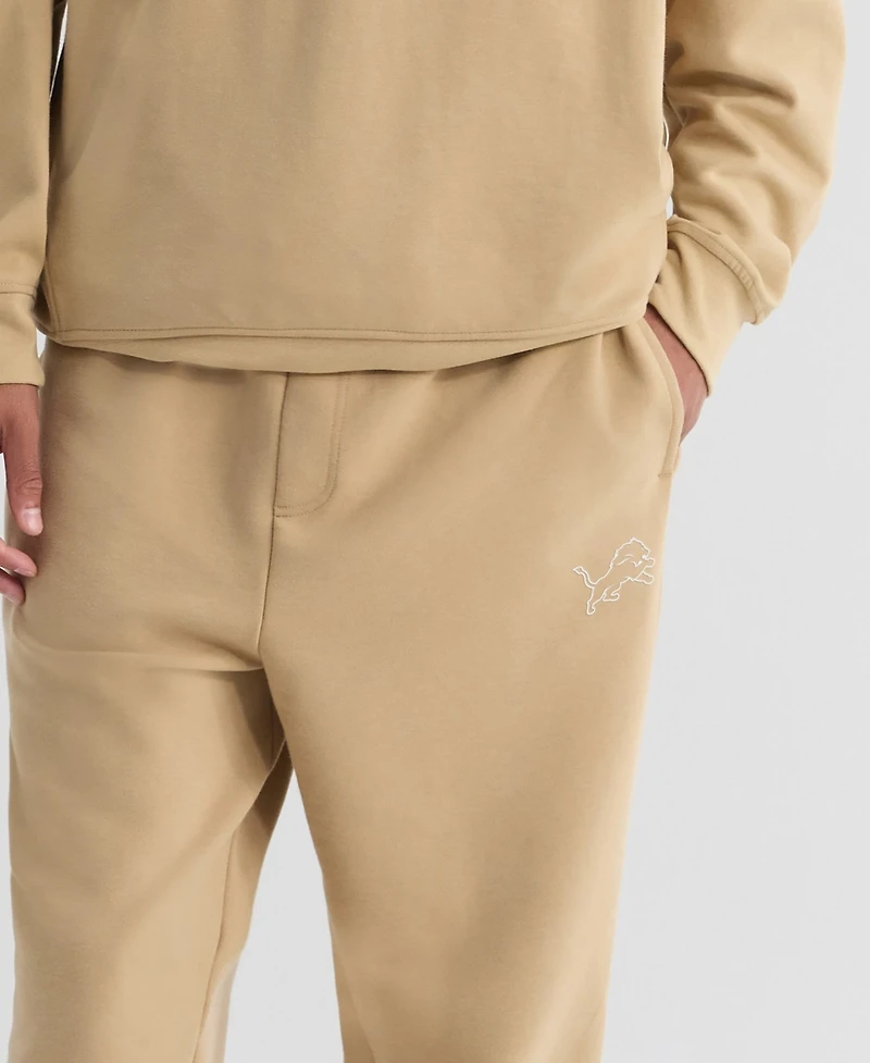 Fanatics Men's Tan Detroit Lions Clutch Fleece Tri-Blend Joggers