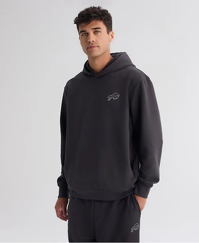 Fanatics Men's Charcoal Buffalo Bills Clutch Tri-Blend Hoodie