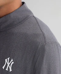 Fanatics Men's Charcoal New York Yankees Clutch Quarter-Zip Pullover Sweatshirt