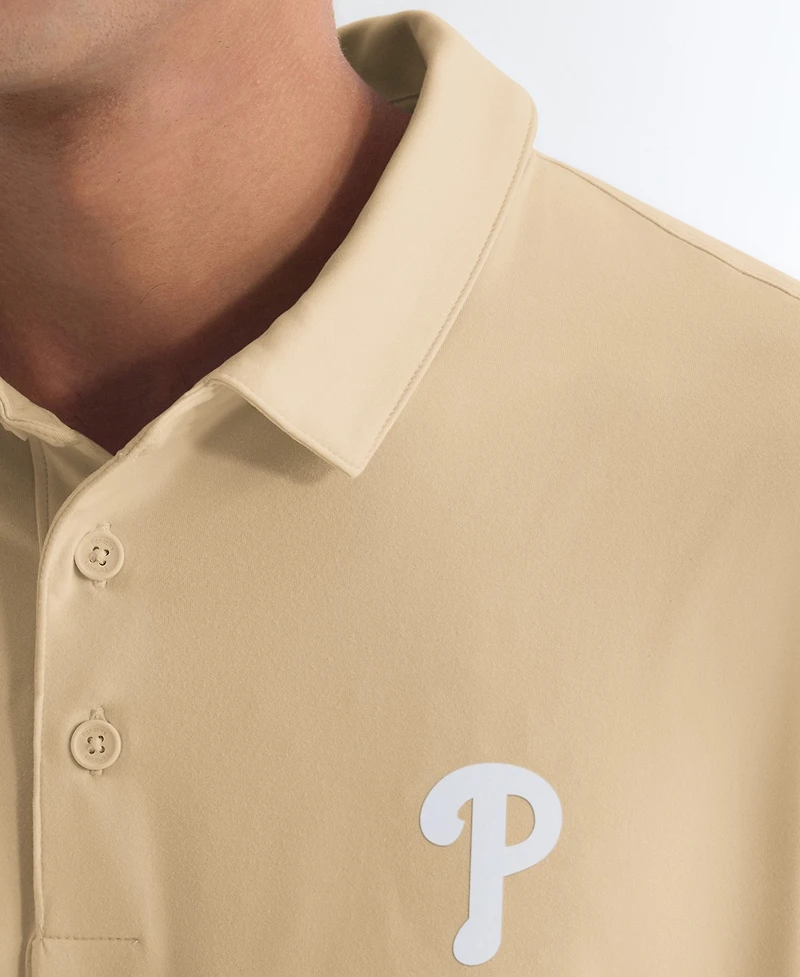 Fanatics Men's Khaki Philadelphia Phillies Clutch Polo Shirt