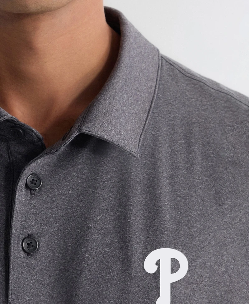 Fanatics Men's Charcoal Philadelphia Phillies Clutch Polo Shirt