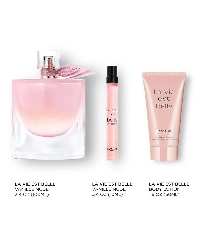 Lancome 3-Piece La Vie Est Belle Vanille Nude Eau de Parfum Spray & Body Lotion Set