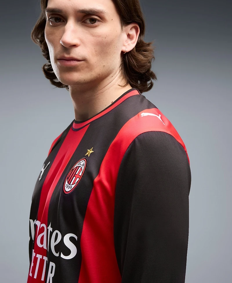 Puma Men's Black/Red Ac Milan 2026/27 Home ReplicaLong sleeves Jersey