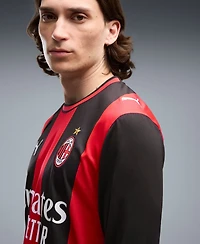 Puma Men's Black/Red Ac Milan 2026/27 Home ReplicaLong sleeves Jersey