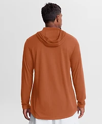 Nike Men's Texas Orange Longhorns Primetime Arch Tri-Blend Dri-FITLong sleeves Hooded T-Shirt