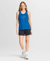 Nike Women's Blue Detroit Lions Hurry Up Tri-Blend Dri-fit Tank Top