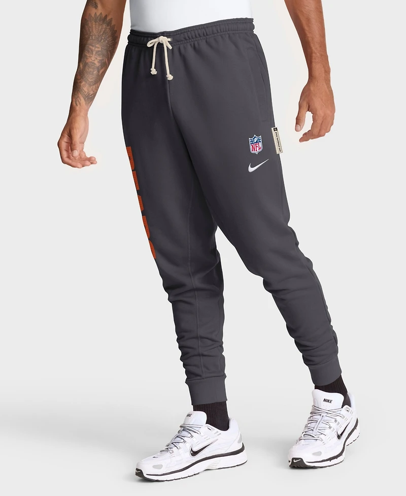 Nike Men's Anthracite Chicago Bears Sideline Standard Issue Ground Game Dri-fit Taper Pants