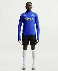 Nike Men's Blue Chelsea 2026/27 Strike Dri-FITLong sleeves Quarter-Zip Drill Jersey