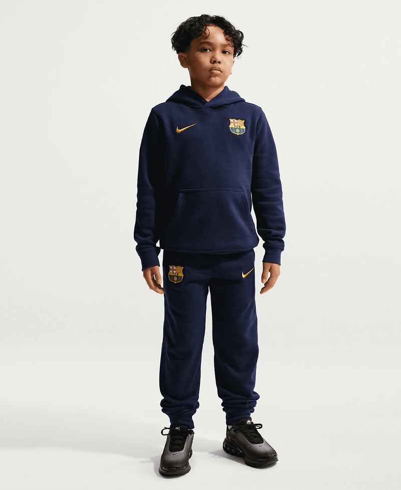 Nike Big Boys and Girls Blue Barcelona Club Jogger Pants