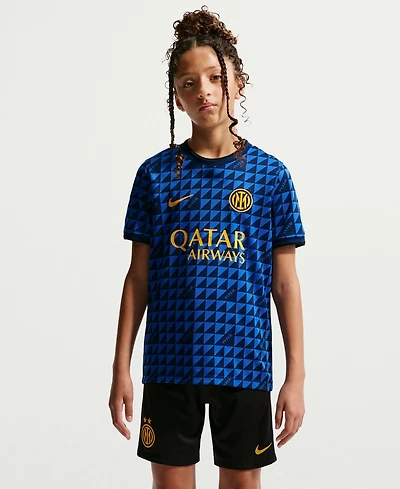 Nike Big Boys and Girls Blue Inter Milan 2026/27 Away Pre-Match Jersey
