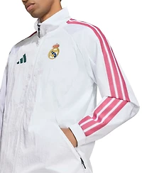 Adidas Men's White Real Madrid 2026 Full-Zip Anthem Jacket