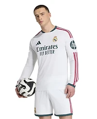 Adidas Men's White Real Madrid 2026/27 Home On-Field Authentic PatchLong sleeves Jersey