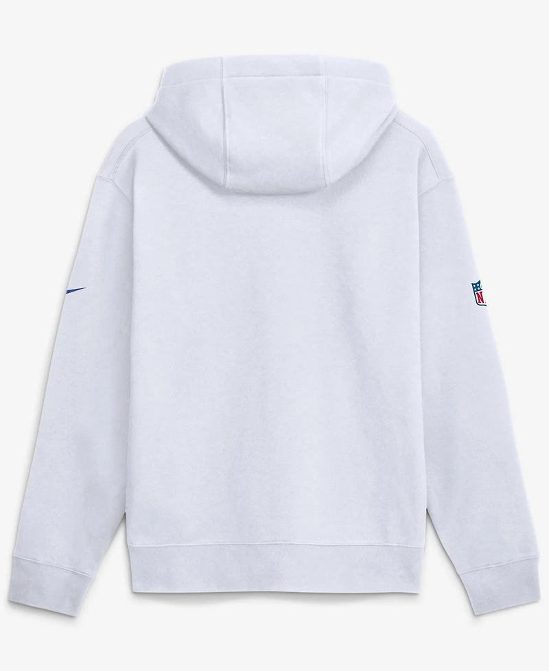 Nike Men's Los Angeles Rams Fearsome White End Drive Fleece Hoodie