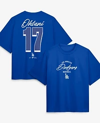 Nike Women's Shohei Ohtani Royal Los Angeles Dodgers Premium Essentials Boxy Name Number T-Shirt