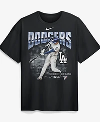 Nike Men's Shohei Ohtani Black Los Angeles Dodgers Enlarged Player Graphic Max90 Heavyweight T-Shirt