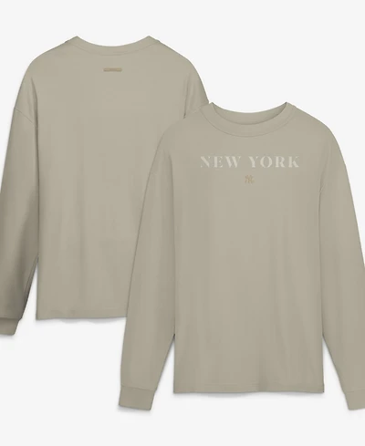 Fanatics Men's Beige New York Yankees ElementsLong sleeves T-Shirt