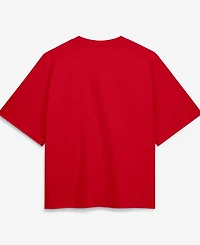 Nike Women's Scarlet Ohio State Buckeyes Arch Logo Boxy T-Shirt