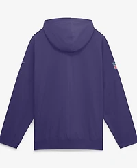 Nike Men's Purple Baltimore Ravens Sideline Broken Rules Alternate Anorak Half-Zip Hoodie
