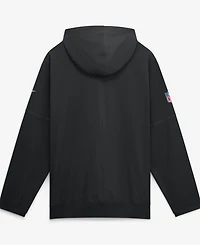 Nike Men's Black New York Jets Sideline Logo Glory Anorak Half-Zip Hoodie