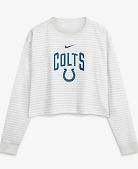 Nike Women's White Indianapolis Colts Loose Fit Crop Top